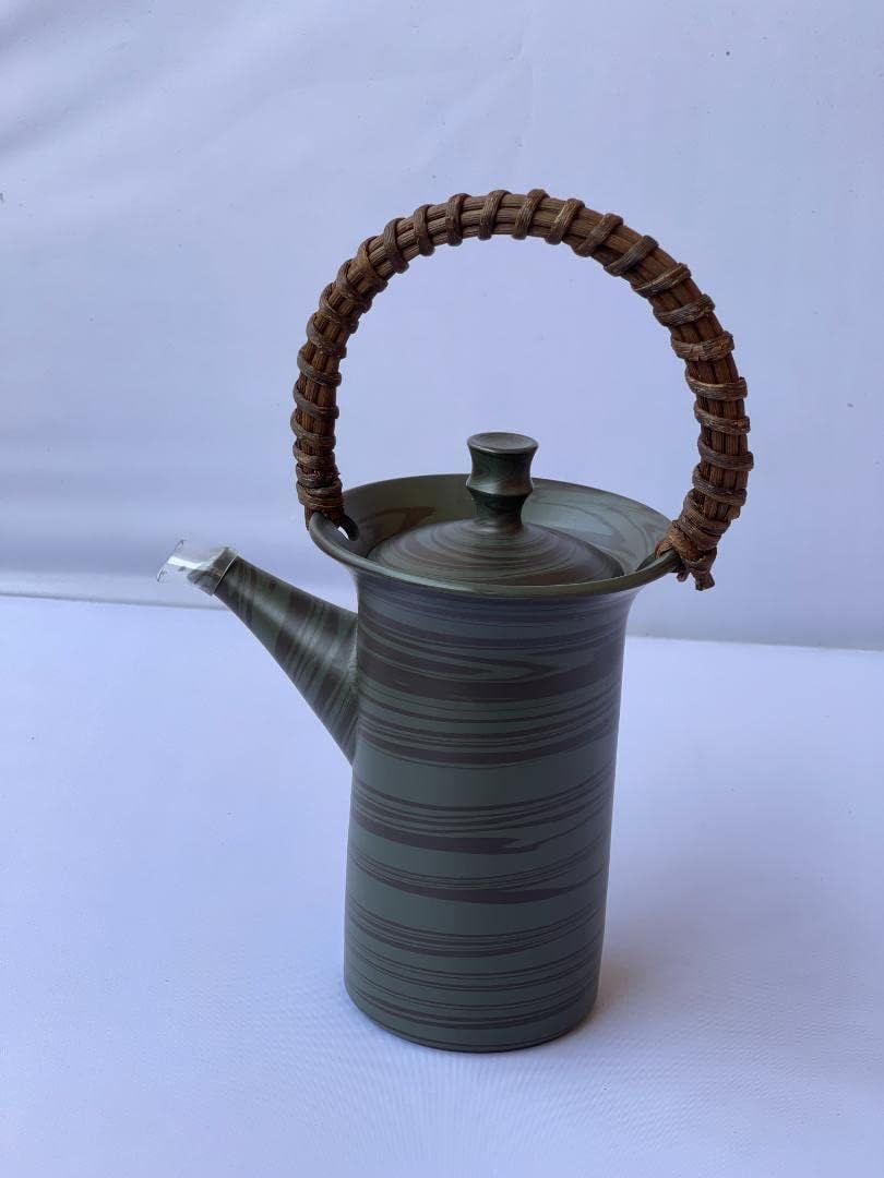 常滑焼 小西洋平 源心彩 練込 急須 茶道具 茶注 茶器 常滑焼